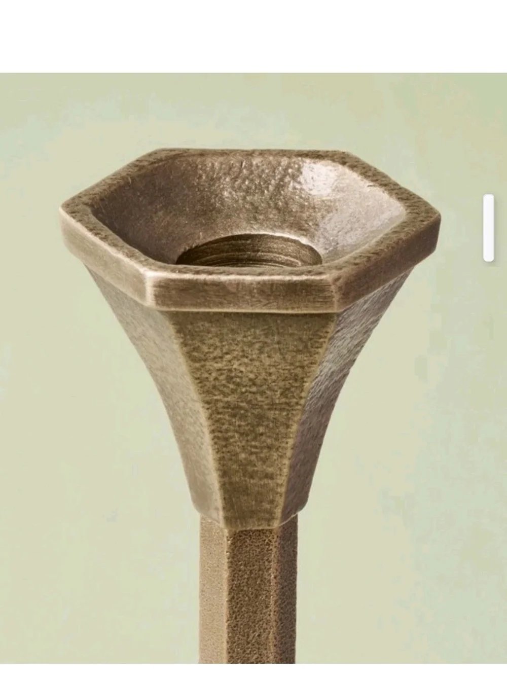 Hearth & Hand Magnolia Brass Finish Floor Candle Holder